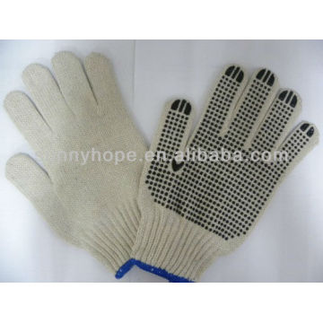 PVC dotted knit work gloves